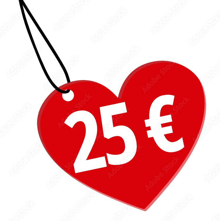 € 25,00 Shoptegoed + 2% extra tegoed