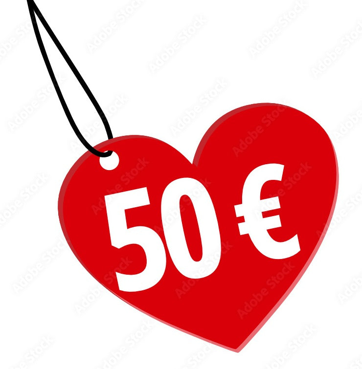 € 50,00 Shoptegoed + 4% extra tegoed