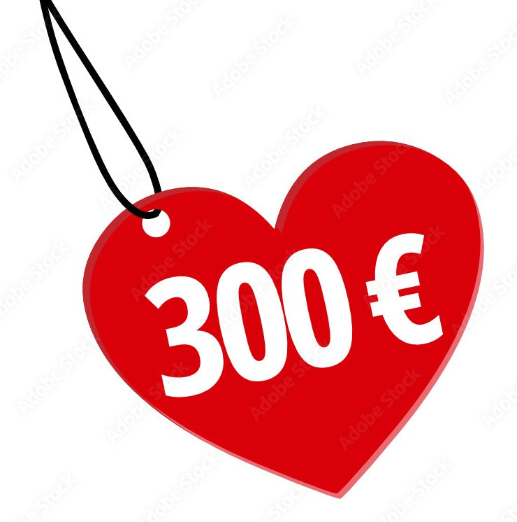 € 300,00 Shoptegoed + 15% extra tegoed