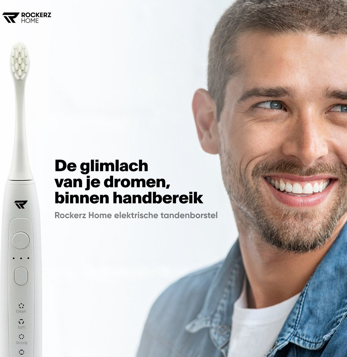 Rockerz Elektrische Tandenborstel - Wit