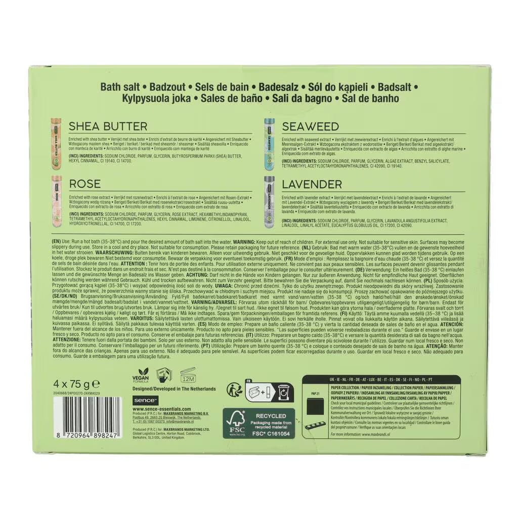 Sence Collection Giftset 4pcs Bath Salt 75gr Planet Love