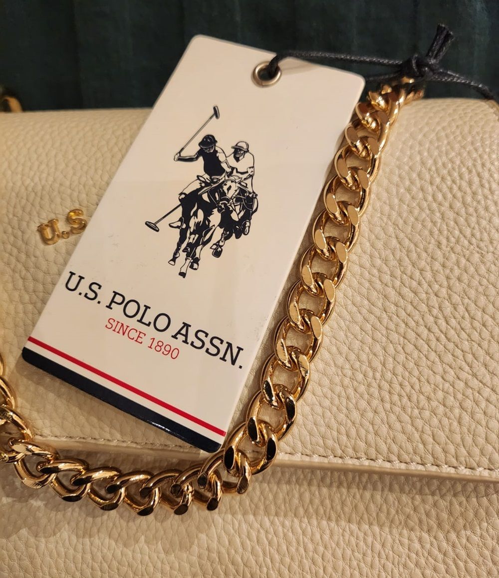 123 Punten.... U.S. Polo Assn handtas gemaakt van kunstleer - beige