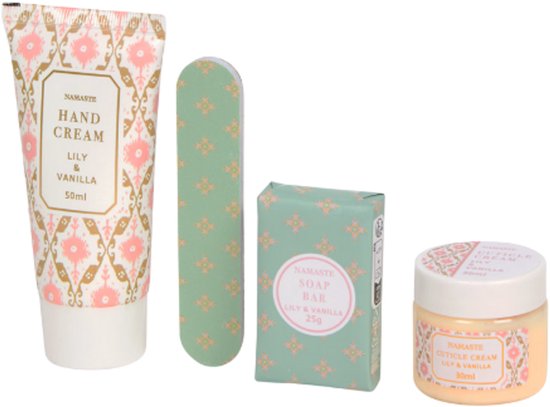 25 Punten.... Handverzorging Giftset Lily & Vanille - 4-delig - Namaste