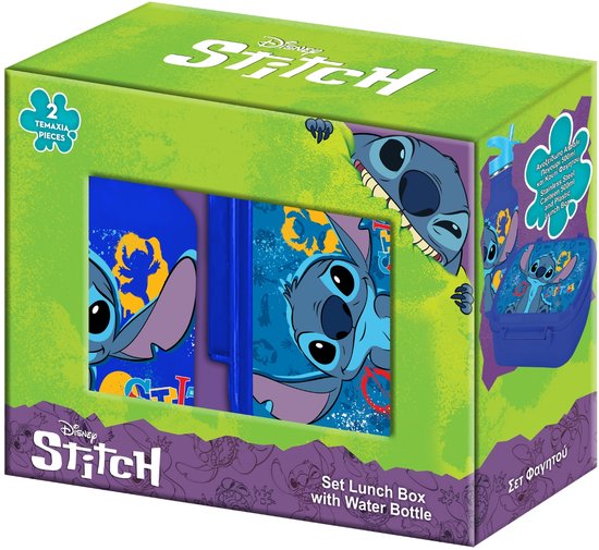 48 Punten.... Lilo & Stitch Lunchset; Lunchbox en Drinkfles