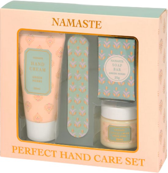 25 Punten.... Handverzorging Giftset Green Herbs - 4-delig - Namaste