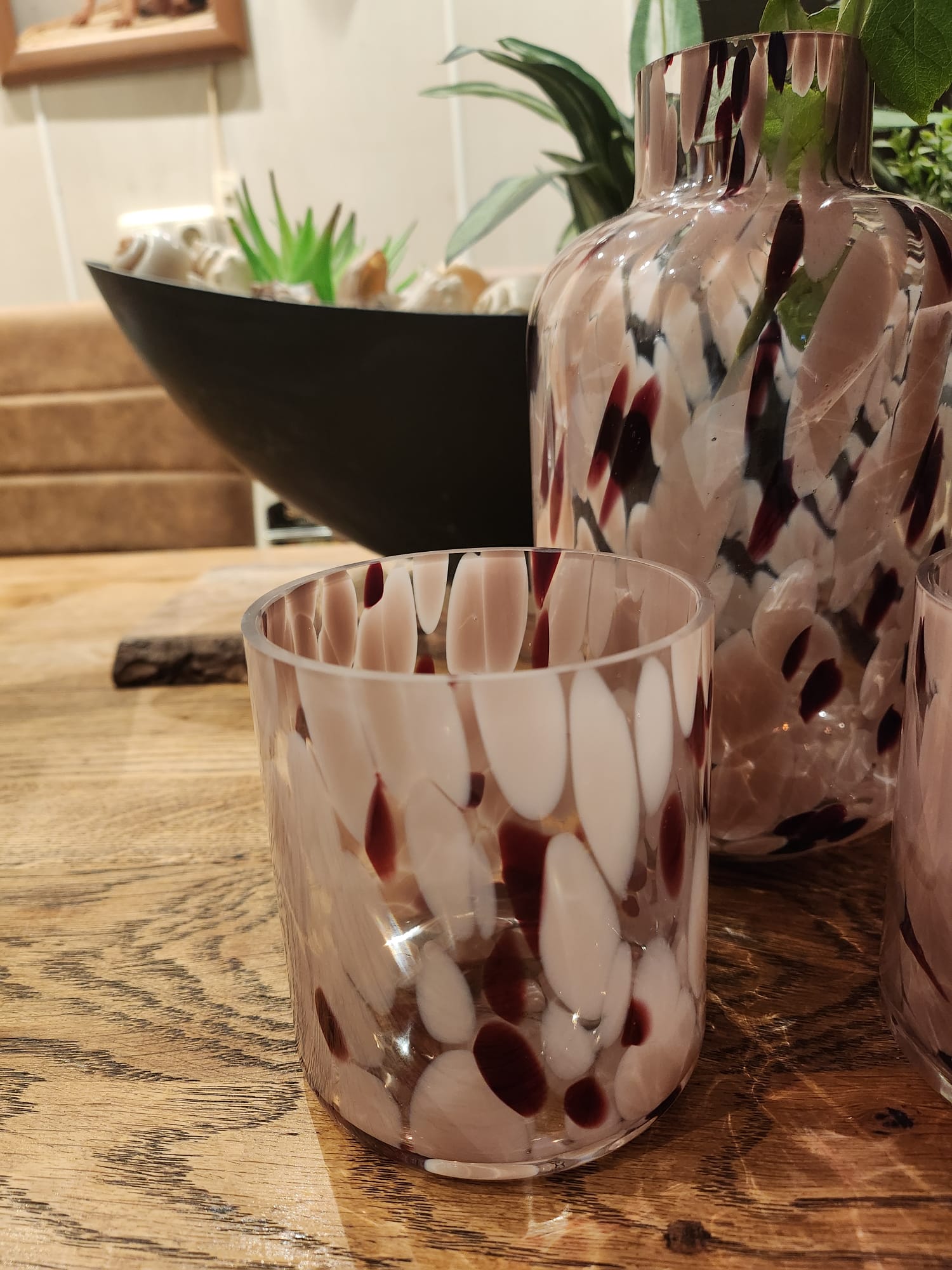 3-Delige + Theelichten houder set + Vaas