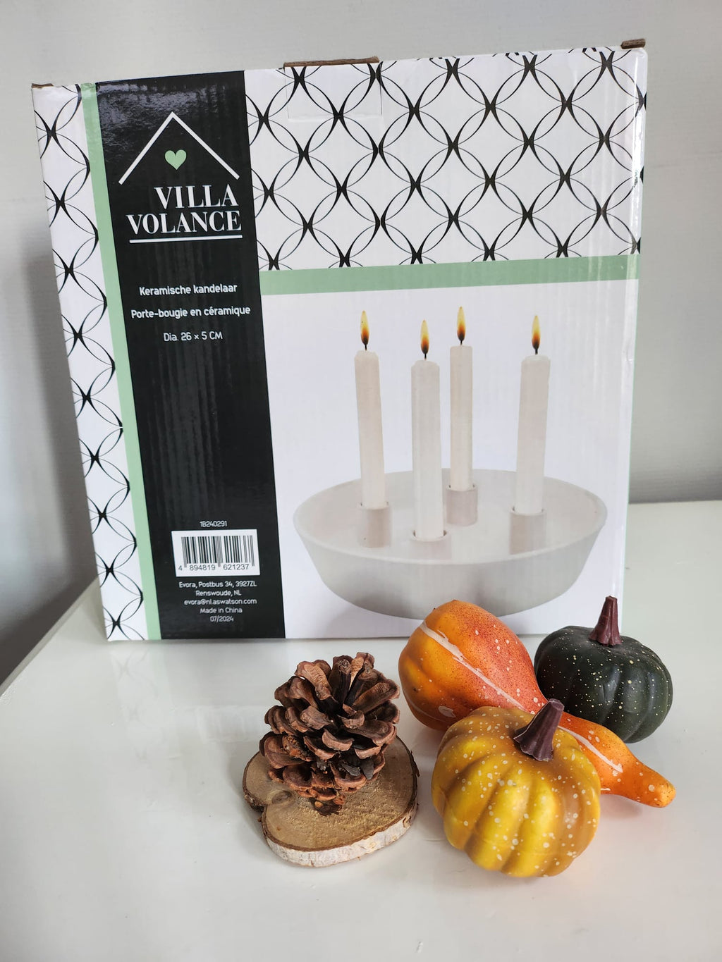 32 Punten....Keramische kandelaar