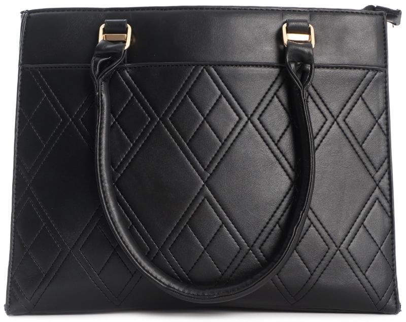 Zwarte PU leren ToteBag - zwart