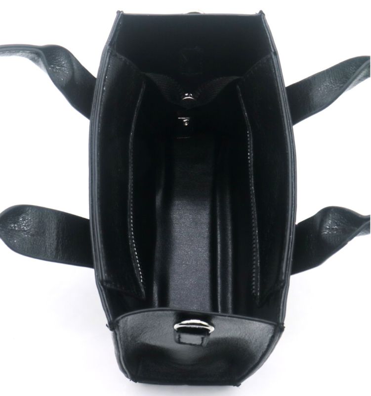 05 Punten.... Zwarte PU-leren handtas