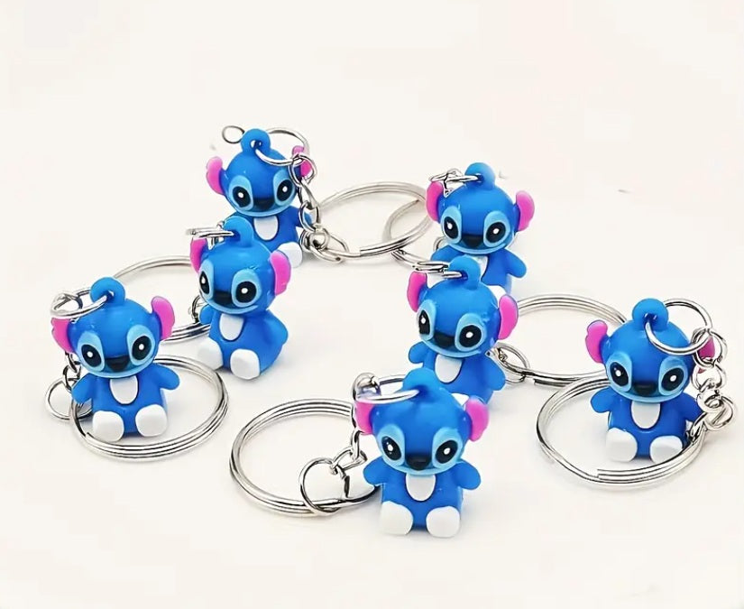 12 Punten.... Schattige Zachte Stitch PVC sleutelhanger
