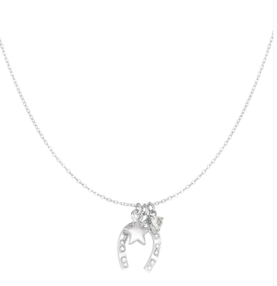 Doosje gevuld met ketting en armband - RVS Zilverkleurig