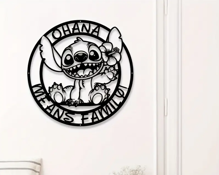 Metalen wandbord STITCH