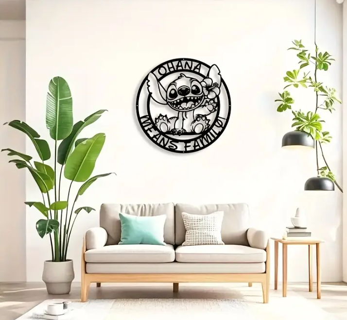 Metalen wandbord STITCH