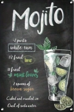 Decoratieve cocktail-borden