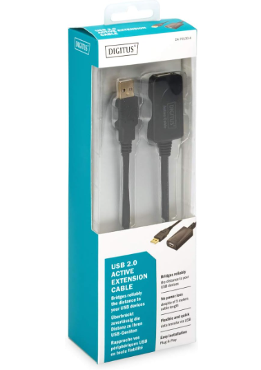 17 Punten....DIGITUS Actieve USB 2.0 verlengkabel