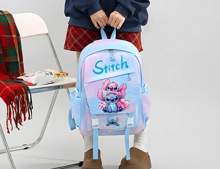 Stitch Rugzak Set van 3, met Verstelbare Schouderbanden
