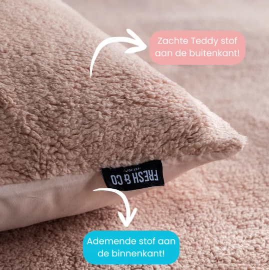 140x200/220 Dekbedovertrek Summer Teddy -Roze