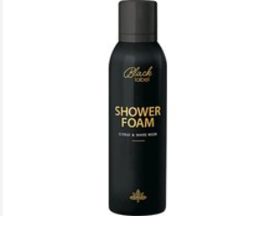 10 Punten.... Black Label SHOWER FOAM