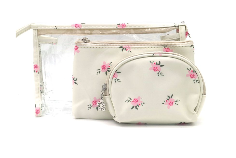 Make Up Bag Set 3 in 1 - roze - schattig