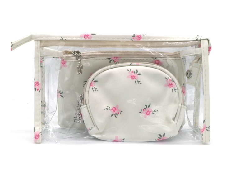 Make Up Bag Set 3 in 1 - roze - schattig