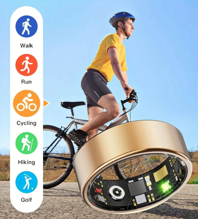 13 Punten.... Smart rond Fitness Tracker voor dames en heren