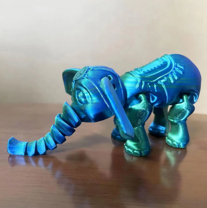 Hoge Kwaliteit 3d Geprinte Olifant in mooie kleuren