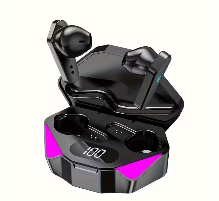 Draadloze gaming oordopjes met oplader