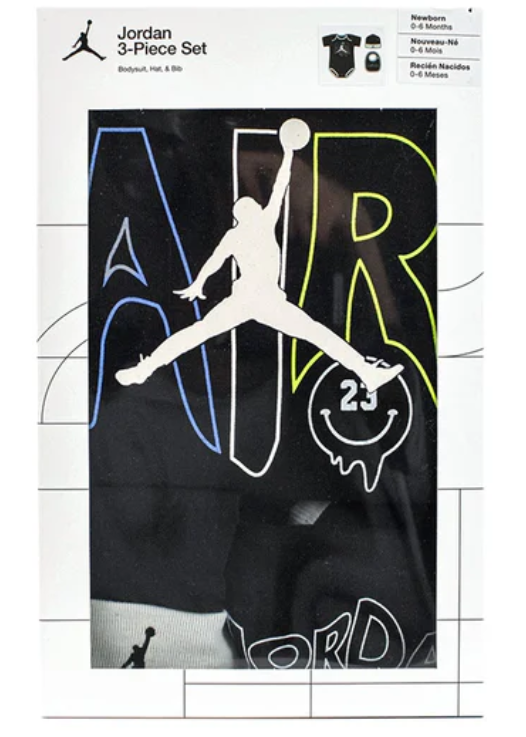 Jordan Lucid Dreams Hat Bodysuit Set 0-6 mnd