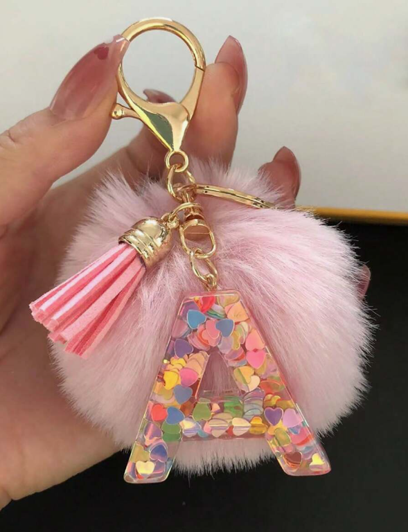 K-J-S-A-N-E beginletter sleutelhanger