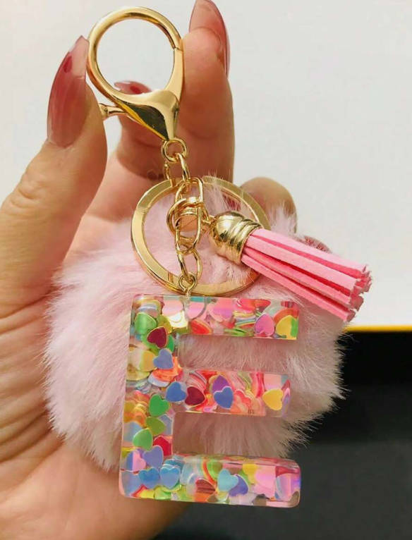 K-J-S-A-N-E beginletter sleutelhanger