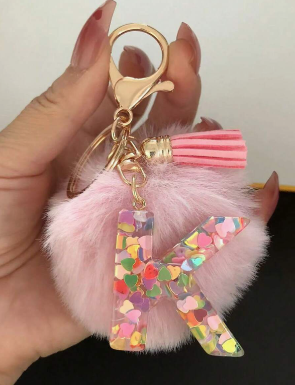 K-J-S-A-N-E beginletter sleutelhanger