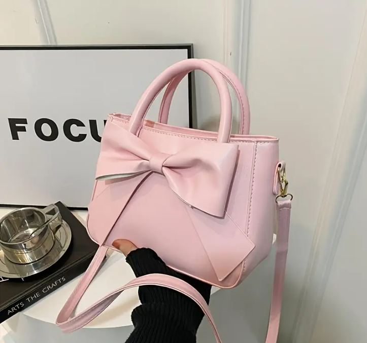 Stijlvolle Dames Schoudertas met Strik