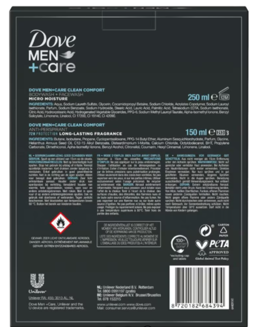 Dove Men +Care Clean Comfort Geschenkset