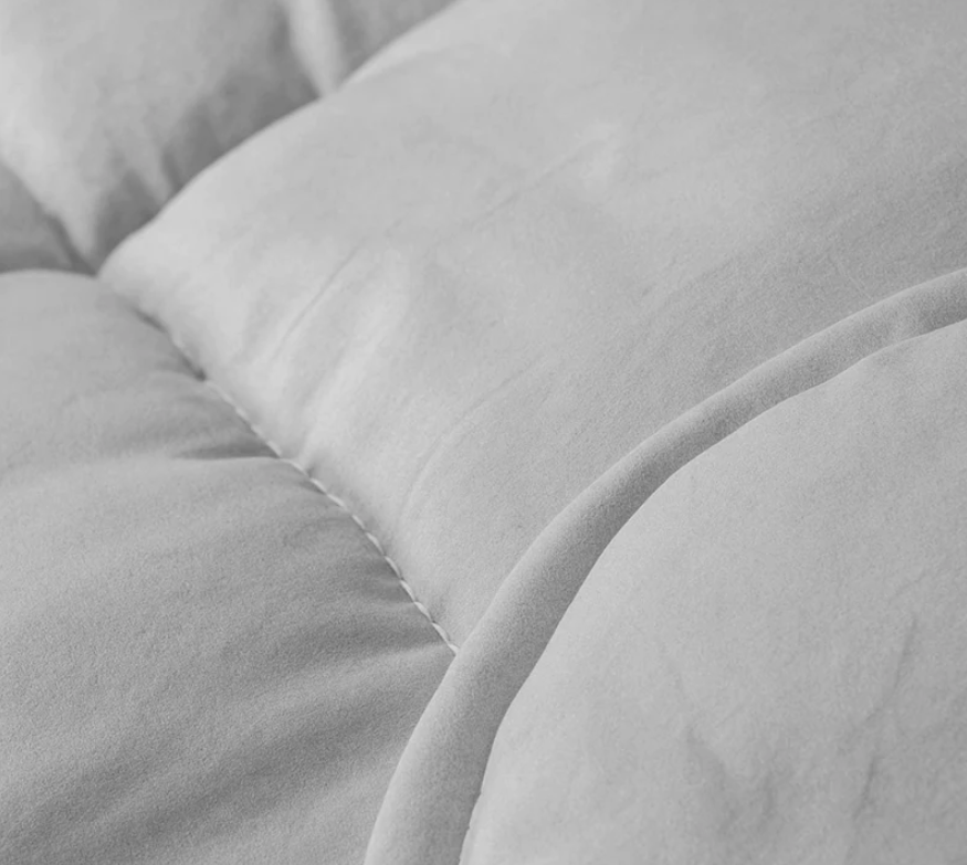 10 Punten.... Easy Dekbed Zonder Overtrek - Zilvergrijs