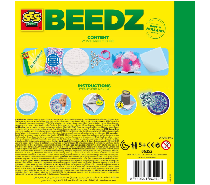 SES Beedz - Strijkkralen met legbord - grondplaat