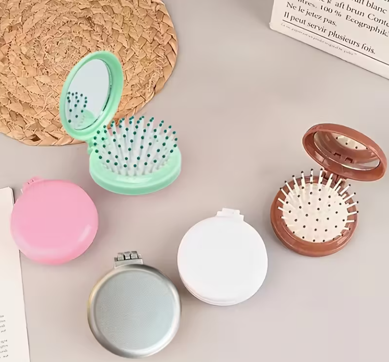 Willekeurige kleur borstel-spiegel setje