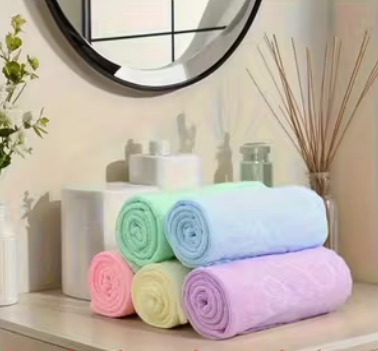 Willekeurige kleur handdoek beer/bloem