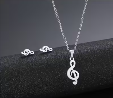 Willekeurig setje RVS zilver ketting