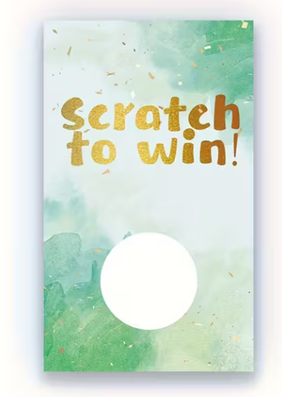 LuckyLina willekeurige kras-kaart