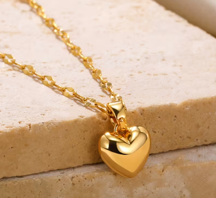 Harthanger ketting RVS goud