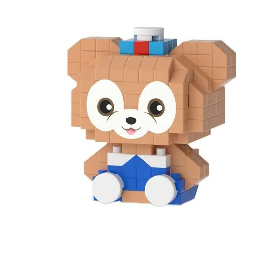 Puzzle Bouw blokken Beer 4.5cm