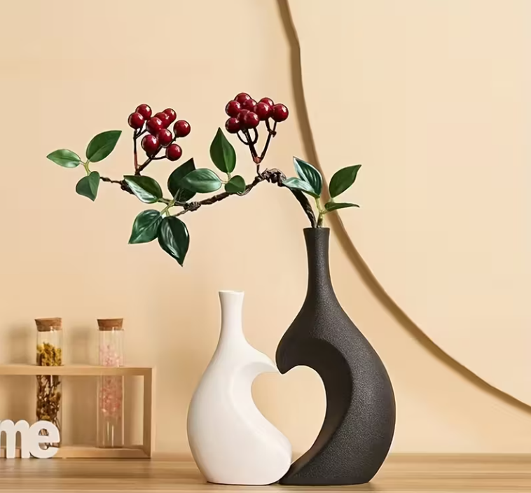 2-delige Set van twee Harten Vazen - Stijlvol