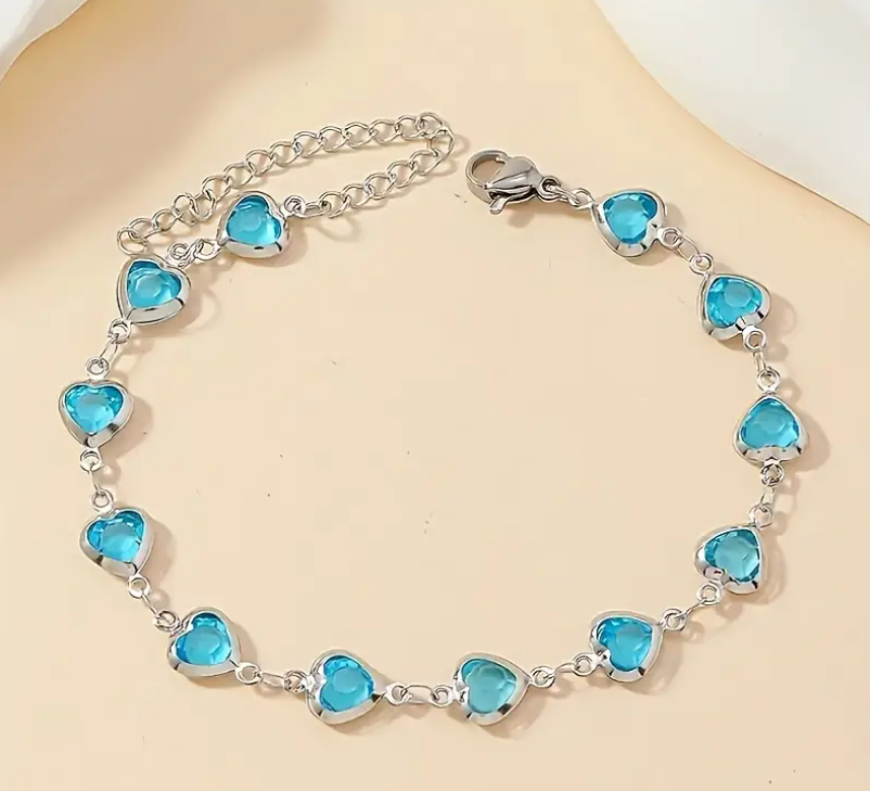 Elegante hartjes armband willekeurige kleur