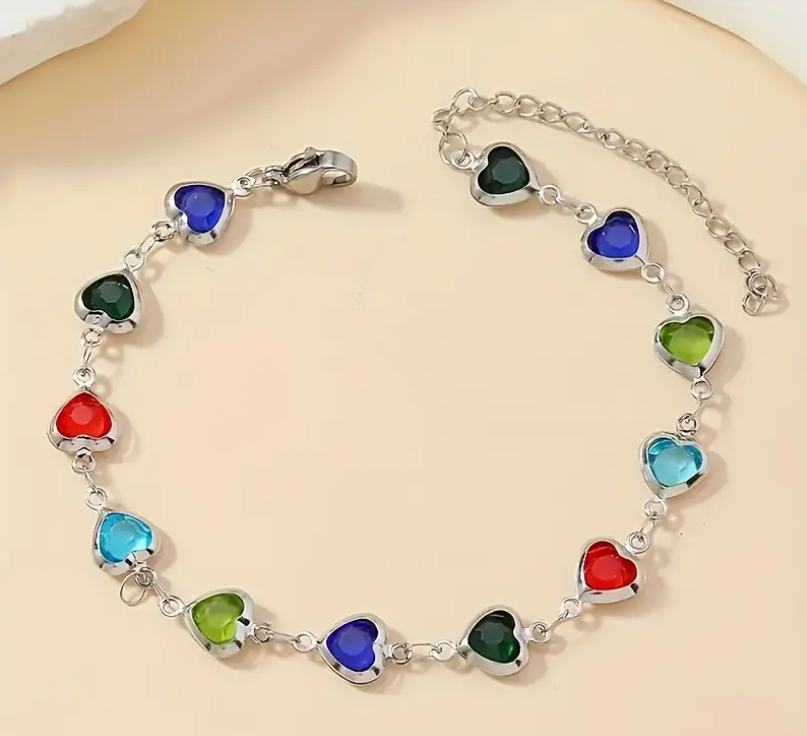 Elegante hartjes armband willekeurige kleur