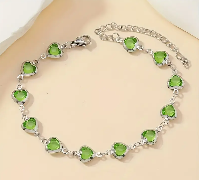 Elegante hartjes armband willekeurige kleur