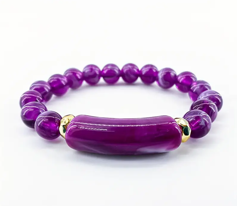 Heren willekeurige handgemaakte kralen armband