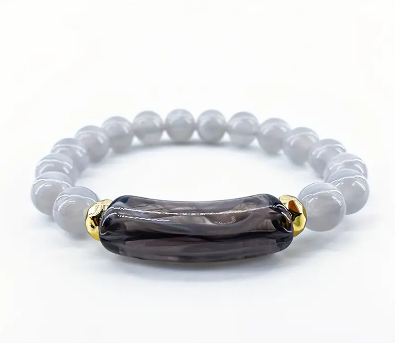 Heren willekeurige handgemaakte kralen armband