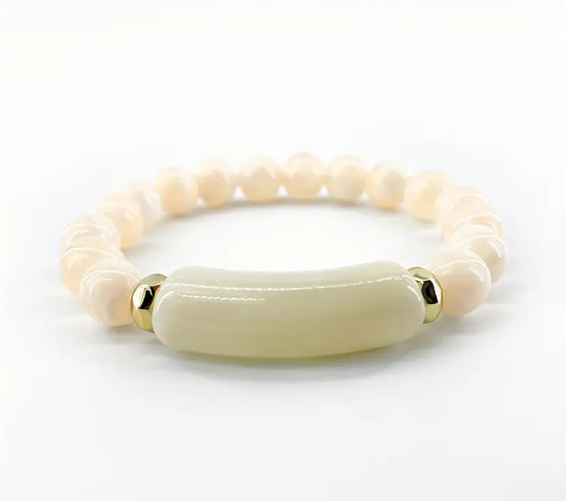 Heren willekeurige handgemaakte kralen armband