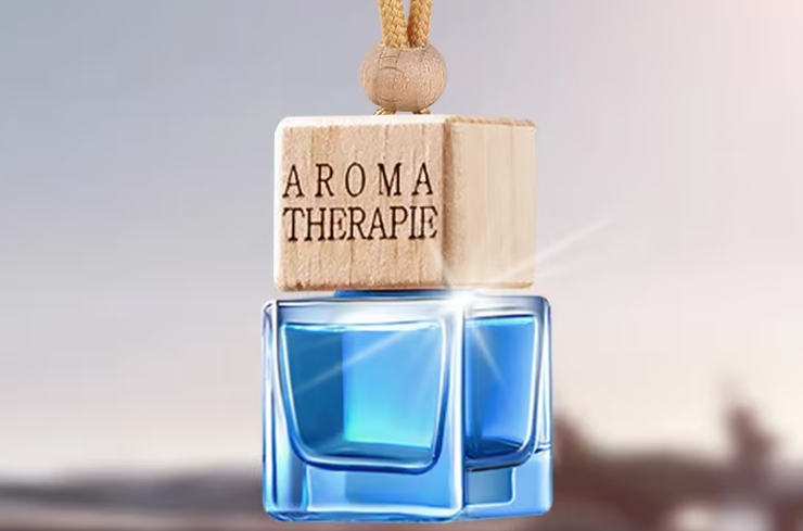 Oceaan geur auto verfrisser in glas