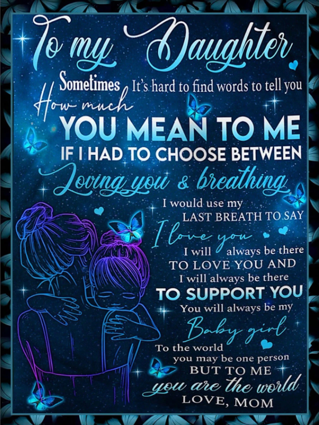 Deken - Voor mijn Dochter - Zacht en mooi